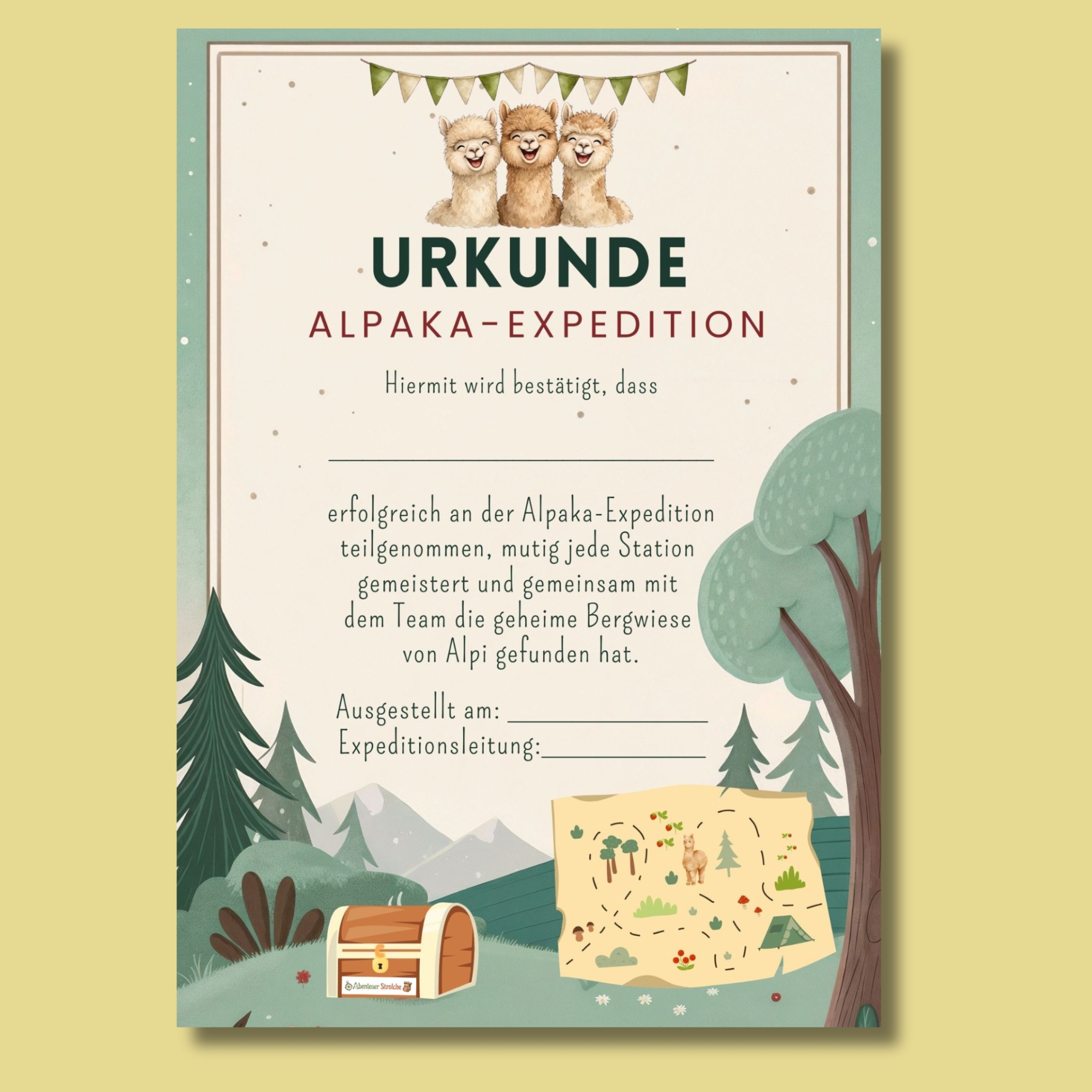 Die große Alpaka-Expedition – Kindergeburtstags-Komplettpaket zum Ausdrucken – Bild 5